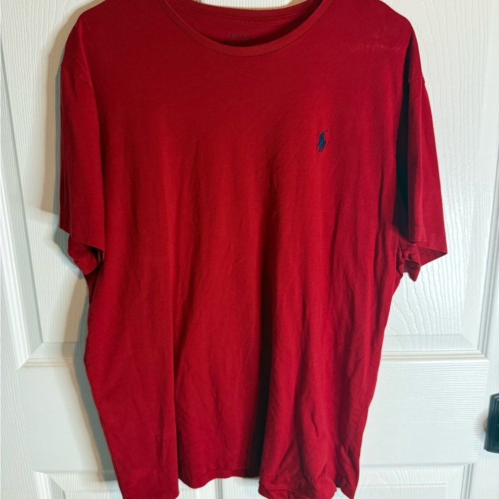 Ralph Lauren Men's Vibrant Red Short Sleeve Tee